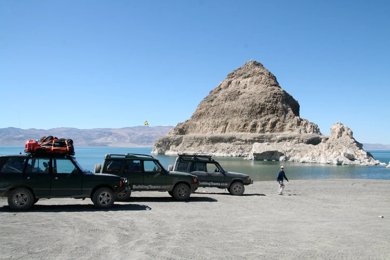 A newly formed leadership team on an off-road retreat