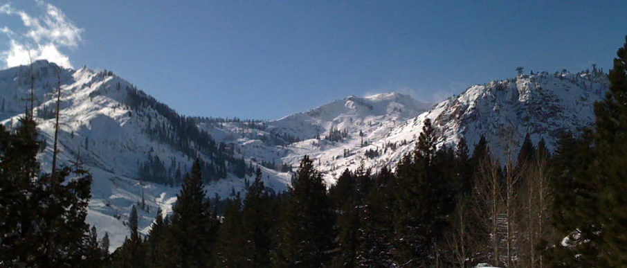 Snow-capped Sierra Nevada peaks on an executive leadership retreat