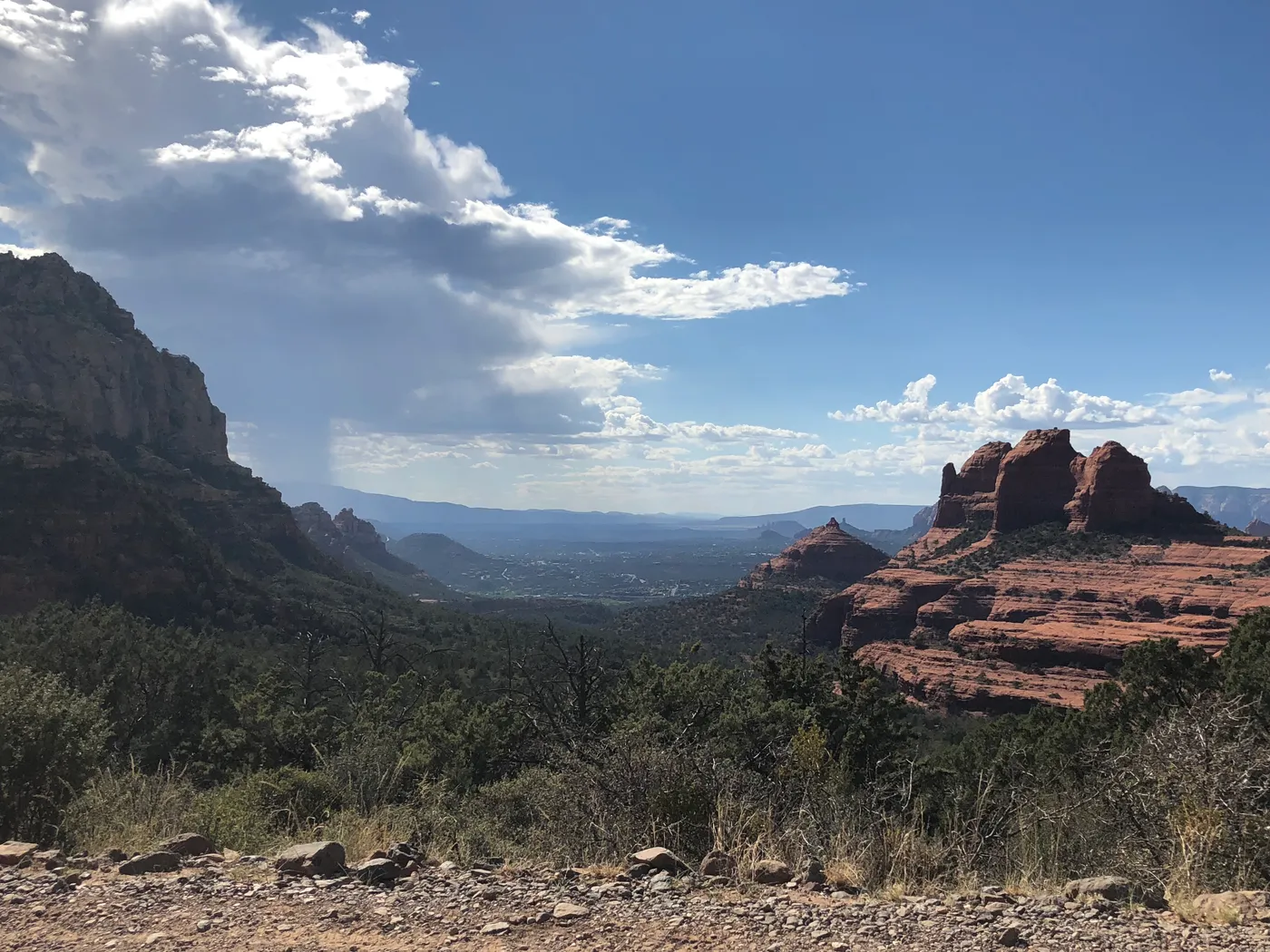 A Sedona red-rock overlook, buttes and mesas stretching to the horizon — the high-desert terrain of the Off-Road Immersion in Arizona.
